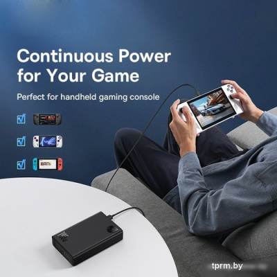 Baseus Adaman Digital Display Fast Charge Power Bank 140W 24000mAh (черный) 