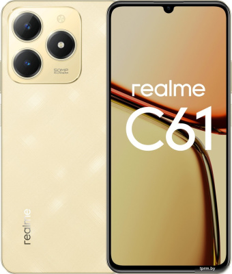 Смартфон Realme C61 6GB/128GB международная версия (золотистый) 