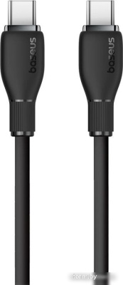 Кабель Baseus Pudding Series Fast Charging Cable 100W USB Type-C - USB Type-C (2 м, черный) 