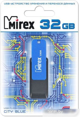 USB Flash Mirex Color Blade City 32GB (синий) [13600-FMUCIB32] 