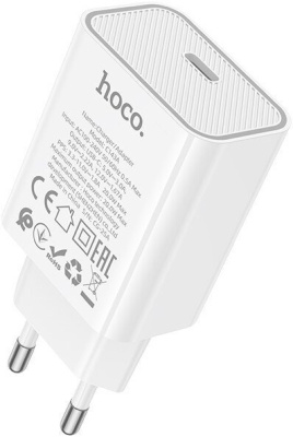 Сетевое зарядное Hoco C143A (белый)