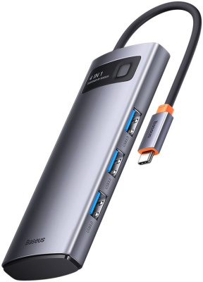 USB-хаб Baseus Metal Gleam Series 4-Port USB-A Hub WKWG070013 
