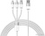 Кабель Baseus One-For-Three Fast Charging Data Cable 3.5A USB Type-A - USB Type-C/microUSB/Lightning (0.5 м, белый) Кабель Baseus One-For-Three Fast Charging Data Cable 3.5A USB Type-A - USB Type-C/microUSB/Lightning (0.5 м, белый)