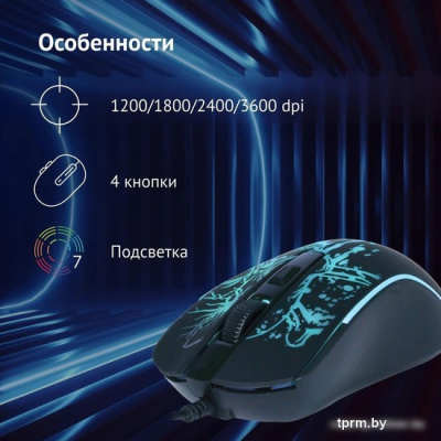 Игровая мышь Oklick 702G (черный) 