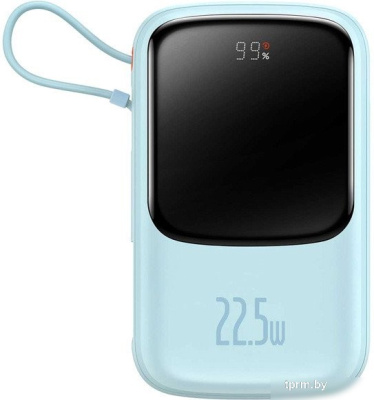 Baseus Qpow Pro Digital Display Fast Charge 22.5W 20000mAh (голубой) 
