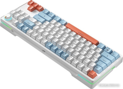 Клавиатура Cyberlynx ZA87 White Blue Orange (TNT Yellow) 