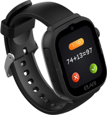 Детские умные часы Elari KidPhone 4G Go (черный) 