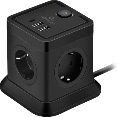 Сетевой фильтр Cablexpert TWR-4-CU2-B-2 