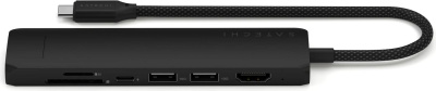 Док-станция Satechi 7-in-1 USB-C Slim Multiport Adapter with Ethernet ST-P7SK (черный) 