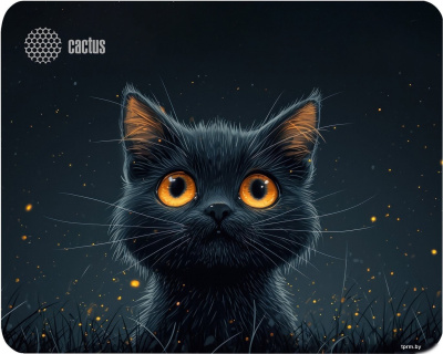 Коврик для мыши CACTUS Black Cat CS-MPC-D09S 