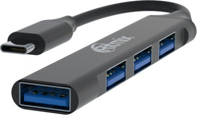 USB-хаб Ritmix CR-4401 Metal 
