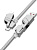 Кабель Borofone BU43 USB Type-C/Lighting - USB Type-C/USB Type-A (1.2 м, серый) 