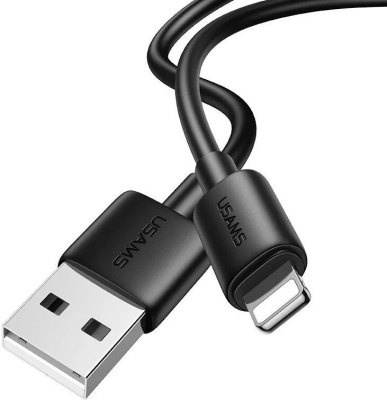 Кабель Usams US-SJ709 USB Type-A - Lightning (1 м, черный) 