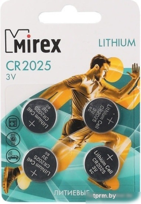 Батарейка Mirex CR2025 4 шт 23702-CR2025-E4 
