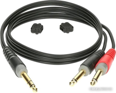 Klotz AY1-0100 6.3 мм - 2 x 6.3 мм (1 м, черный) 