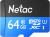 Карта памяти Netac P500 Standard 64GB NT02P500STN-064G-S 