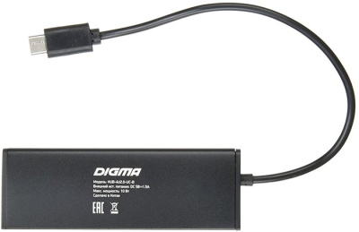 USB-хаб Digma HUB-4U2.0-UC-B 