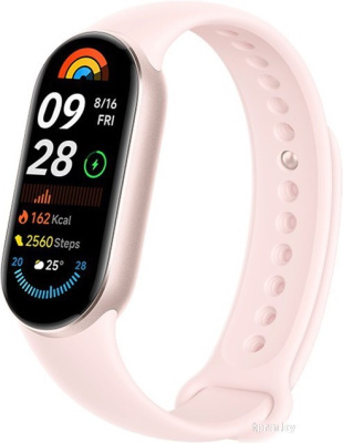 Xiaomi Smart Band 9 (розовое золото, с розовым силиконовым ремешком, международная версия) 