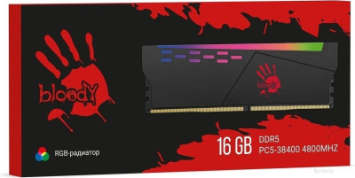 Оперативная память A4Tech Bloody RGB 16ГБ DDR5 4800 МГц BDM016A4800RS 