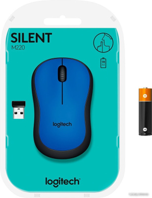 Мышь Logitech M220 Silent (синий) [910-004879] 