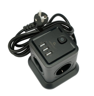 Сетевой фильтр Cablexpert TWR-4-U3-B-2 