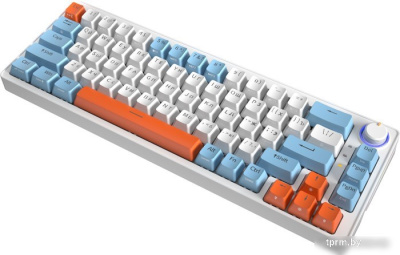 Клавиатура Cyberlynx ZA68 White Blue Orange (TNT Yellow) 