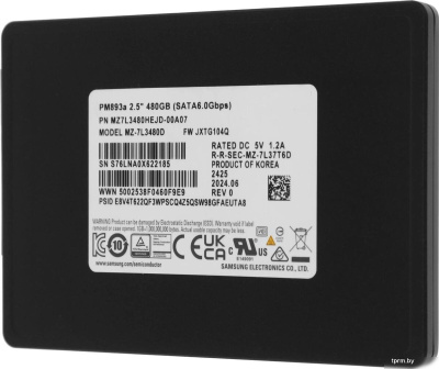 SSD Samsung PM893A 480GB MZ7L3480HEJD-00A07 