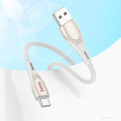 Кабель Hoco U133 USB Type-A - USB Type-C (1.2 м, серый) 