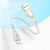 Кабель Hoco U133 USB Type-A - USB Type-C (1.2 м, серый) 