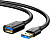 Удлинитель Ugreen US129 30125 USB Type-A - USB Type-A (0.5 м, черный) 