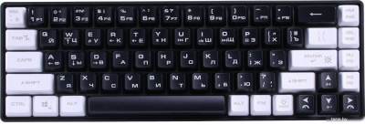 Клавиатура Defender Aris GK-349 (черный/белый) 