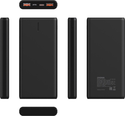 Digma DGPF10C 10000mAh (черный) 