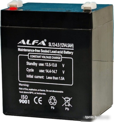 Аккумулятор для ИБП ALFA SL12-4.5 (12V-4.5Ah) 
