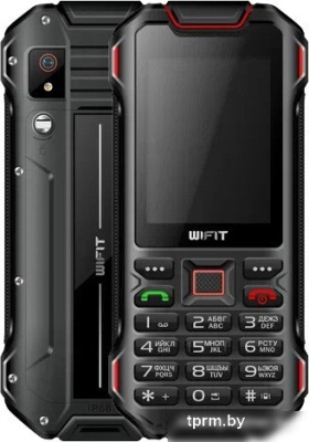 Кнопочный телефон Wifit Wirug F1 (черный/красный) 