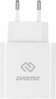 Сетевое зарядное Digma DGW3D (белый) 