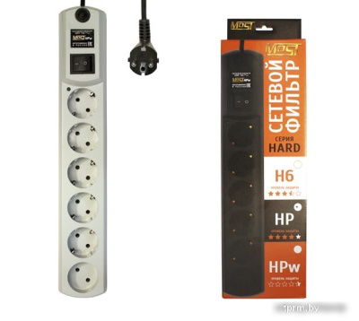 Сетевой фильтр Most HPW 2 м (белый) 