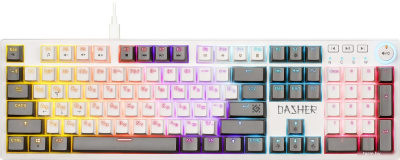 Клавиатура Defender Dasher GK-472 (белый/серый) 