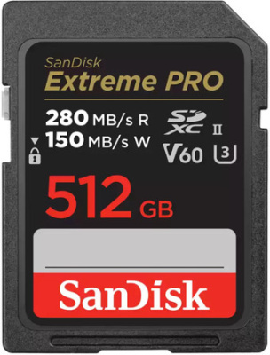 Карта памяти SanDisk Extreme PRO SDXC SDSDXEP-512G-GN4IN 512GB