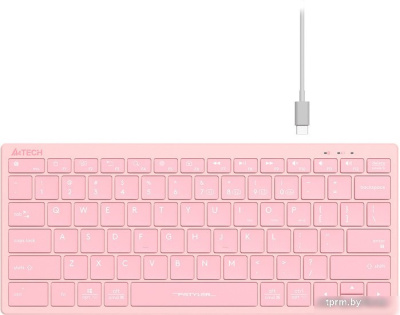Клавиатура A4Tech Fstyler FBX51C (розовый) 