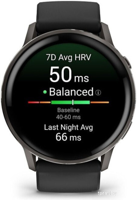 Умные часы Garmin Venu 4 45 мм (черный) 