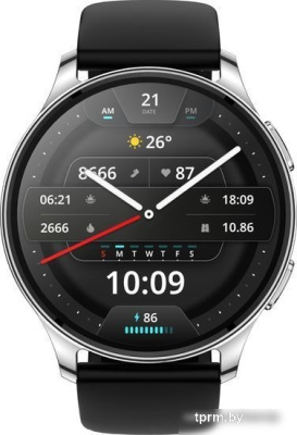 Умные часы Amazfit POP 3R (серебристый, с силиконовым ремешком) 