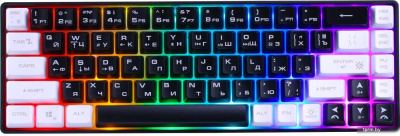 Клавиатура Defender Aris GK-349 (черный/белый) 