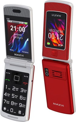 Телефон Maxvi E28 (красный) 