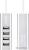 USB-хаб Hoco HB1 (серебристый) USB-хаб Hoco HB1 (серебристый)