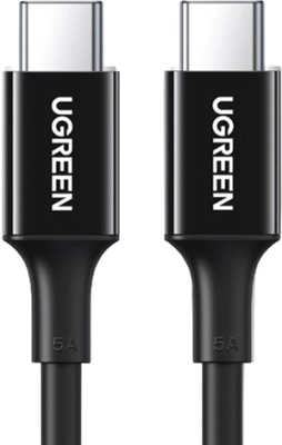 Кабель Ugreen US300 80371 USB Type-C - USB Type-C (1 м, черный)
