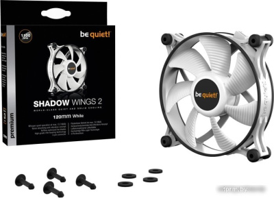 Вентилятор для корпуса be quiet! Shadow Wings 2 120mm White BL088 