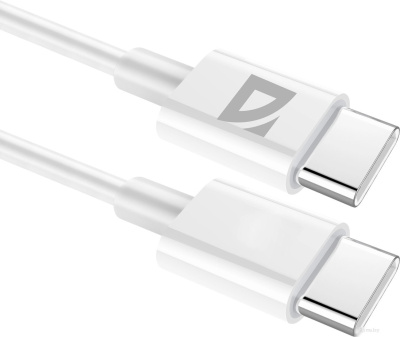 Defender F182 30 Вт USB Type-C - USB Type-C (1 м, белый) 