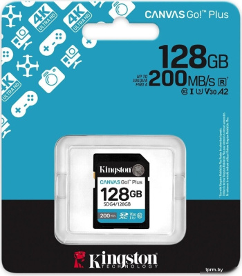 Kingston Canvas Go! Plus SDXC 128GB SDG4/128GB 