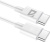 Defender F182 30 Вт USB Type-C - USB Type-C (1 м, белый) Defender F182 30 Вт USB Type-C - USB Type-C (1 м, белый)
