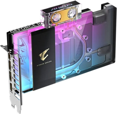 Видеокарта Gigabyte Aorus GeForce RTX 5080 Xtreme Waterforce WB 16G GV-N5080AORUSX WB-16GD 